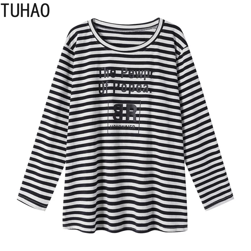 Осенняя блузка TUHAO размера плюс, 6XL, 5XL, 4XL, женская черно-белая полосатая рубашка, Топ большого размера, блузки WM41
Осенняя блузка TUHAO размера плюс, 6XL, 5XL, 4XL, женская черно-белая полосатая рубашка, Топ большого размера, блузки WM41
