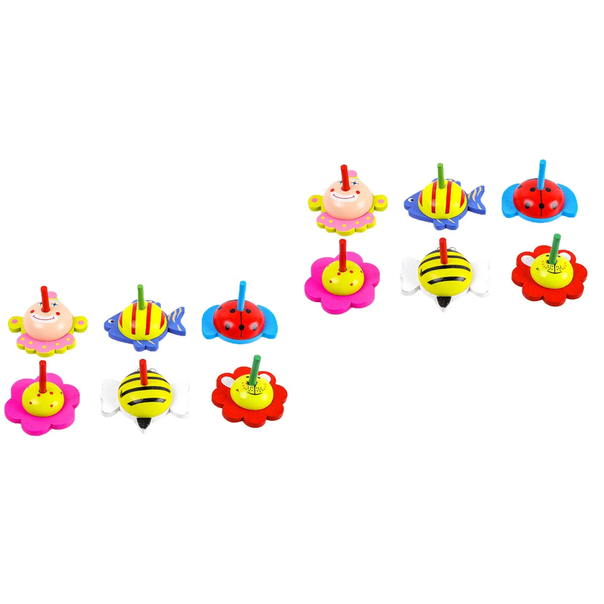 12 Pcs Gyro Toys Wooden Environmental Protection Cartoon Gyro Toys (random Color)
12 Pcs Gyro Toys Wooden Environmental Protection Cartoon Gyro Toys (random Color)