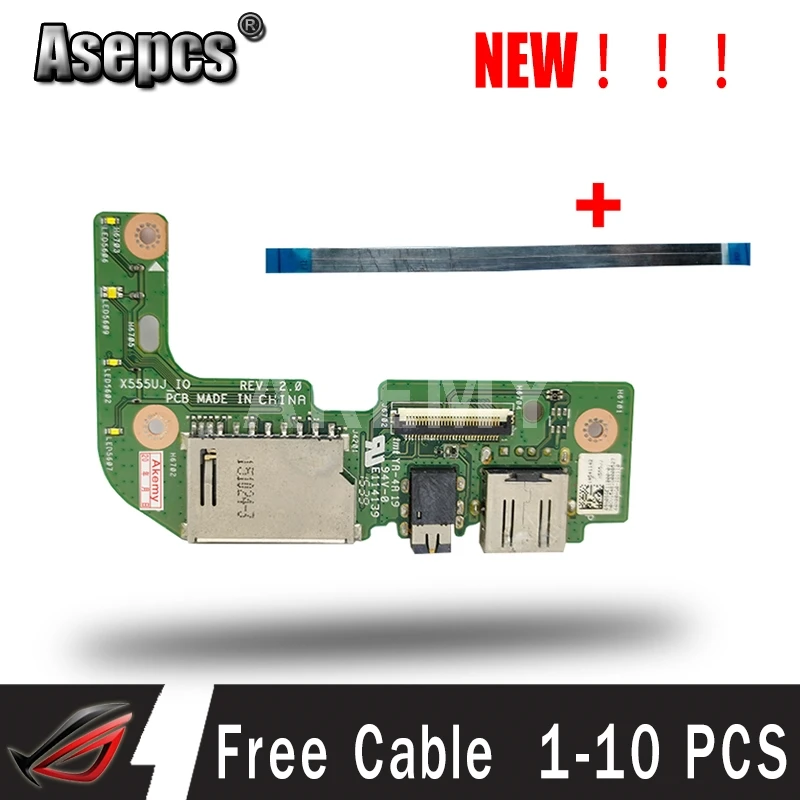 Akemy оригинал для ASUS X555 X555U X555UJ_IO USB аудио кард-ридер плата с кабелем REV: 2,0 MB 100% Протестировано Быстрая доставка
Akemy оригинал для ASUS X555 X555U X555UJ_IO USB аудио кард-ридер плата с кабелем REV: 2,0 MB 100% Протестировано Быстрая доставка