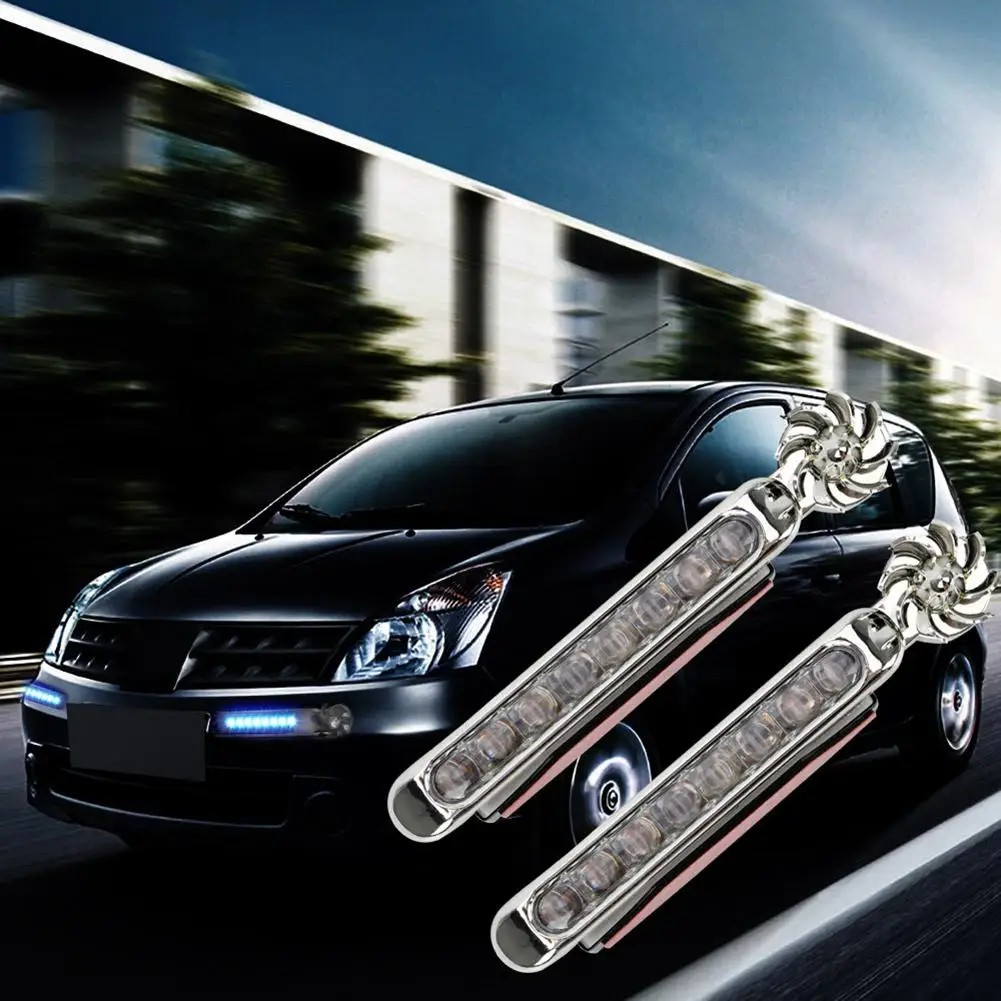 2Pcs Wind Energy Car Daytime Running Lights LED DRL Decor Lamp with Rotation Fan
2Pcs Wind Energy Car Daytime Running Lights LED DRL Decor Lamp with Rotation Fan