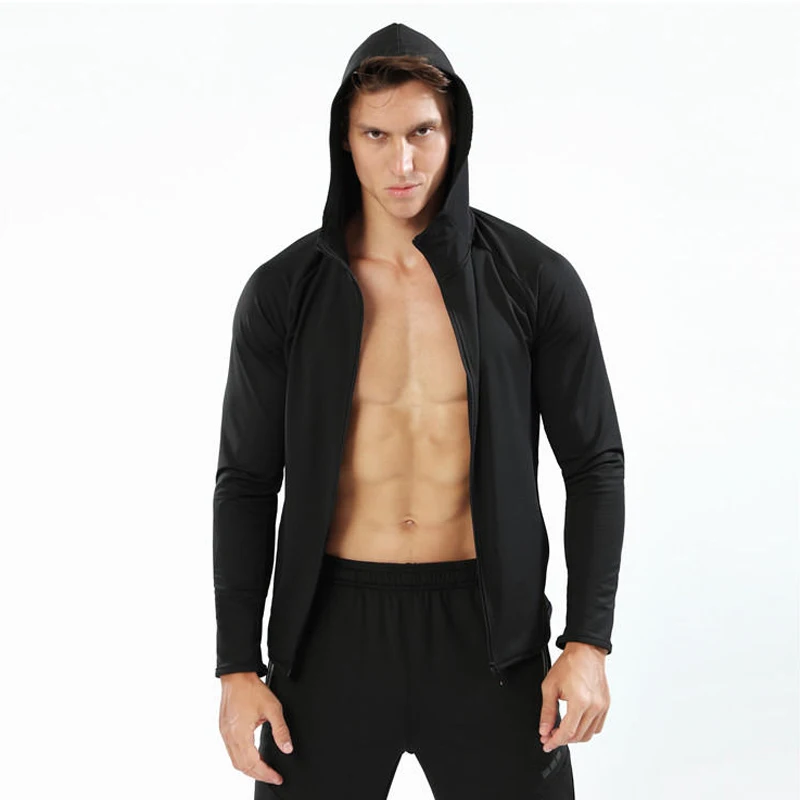 Sport Men Hooded Long Sleeves Running Jacket Zipper Fitness Gym Training Jogging Workout Running Clothing
Sport Men Hooded Long Sleeves Running Jacket Zipper Fitness Gym Training Jogging Workout Running Clothing