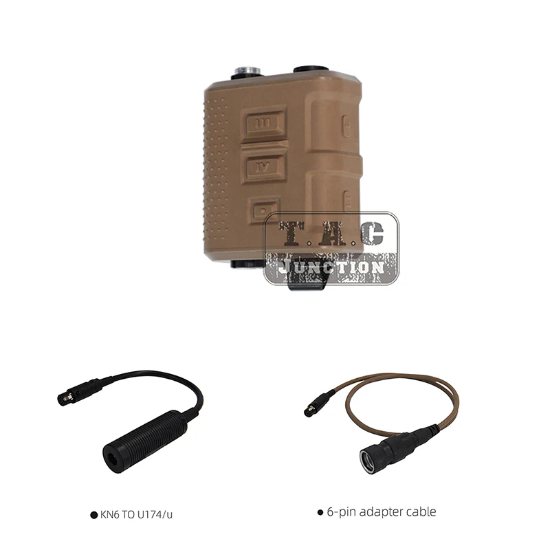 FCS V60 Tactical PTT Kit 6 PIN Adapter Cable KN6 To U174/U Transmitter Receiver Connector For AMP Comtac III Comtac3 HeadSet DE
FCS V60 Tactical PTT Kit 6 PIN Adapter Cable KN6 To U174/U Transmitter Receiver Connector For AMP Comtac III Comtac3 HeadSet DE