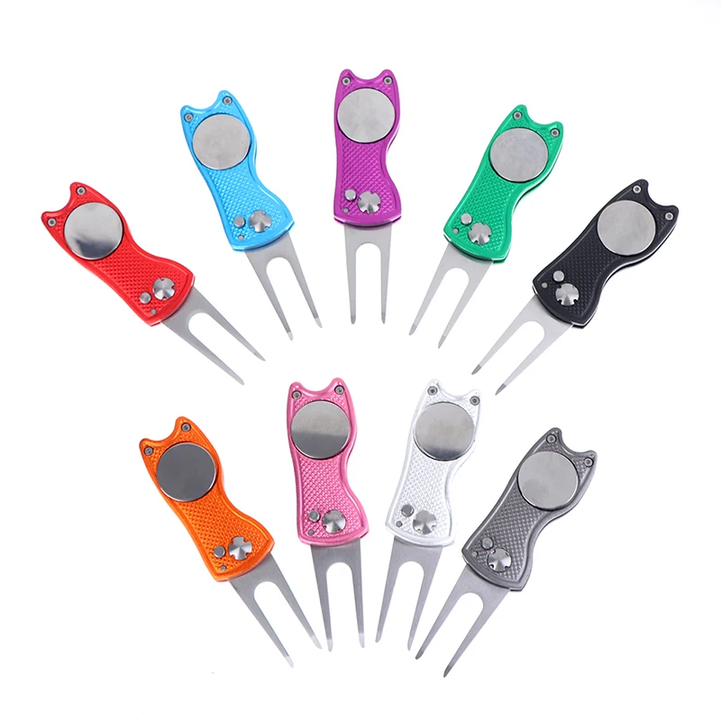 Folding Golf Divot Repair Fork Pitch Groove Remover Pitchfork Switchblade Tool
Folding Golf Divot Repair Fork Pitch Groove Remover Pitchfork Switchblade Tool