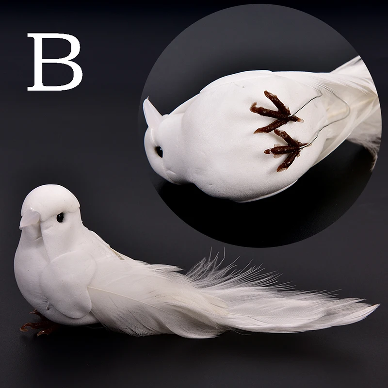 2 PCS Decorative Fake Doves White Artificial Foam Feather Wedding Ornament Home Craft Table Decor Bird Toy Wedding Decor
2 PCS Decorative Fake Doves White Artificial Foam Feather Wedding Ornament Home Craft Table Decor Bird Toy Wedding Decor