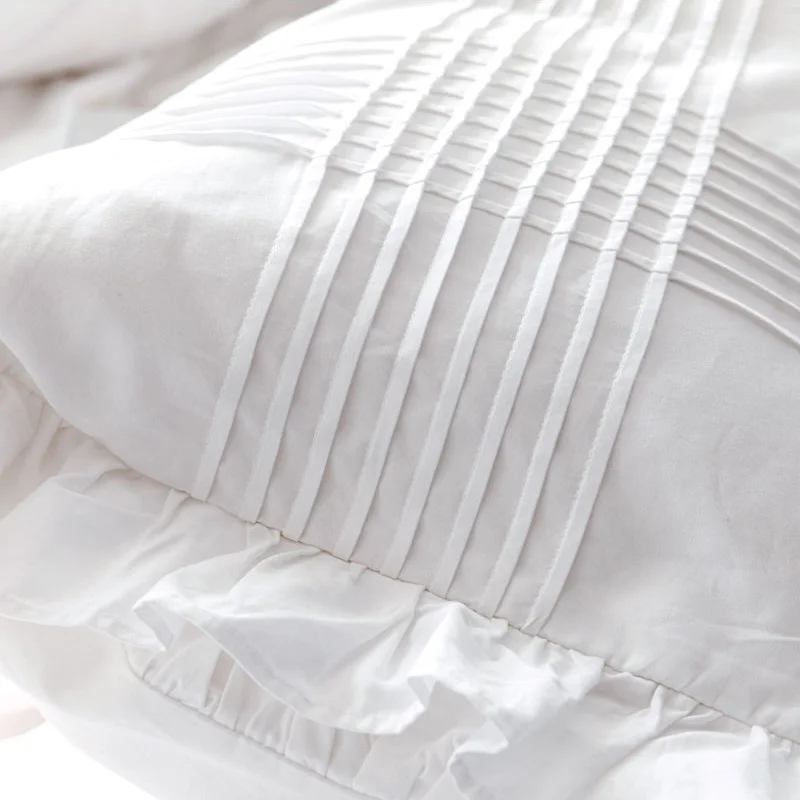 Cilected 100%Cotton Pillowcase Lotus Leaf Pillow Cover Princess Girl Dormitory White Ruffle Sleep Pillowcases 2 Pieces
Cilected 100%Cotton Pillowcase Lotus Leaf Pillow Cover Princess Girl Dormitory White Ruffle Sleep Pillowcases 2 Pieces