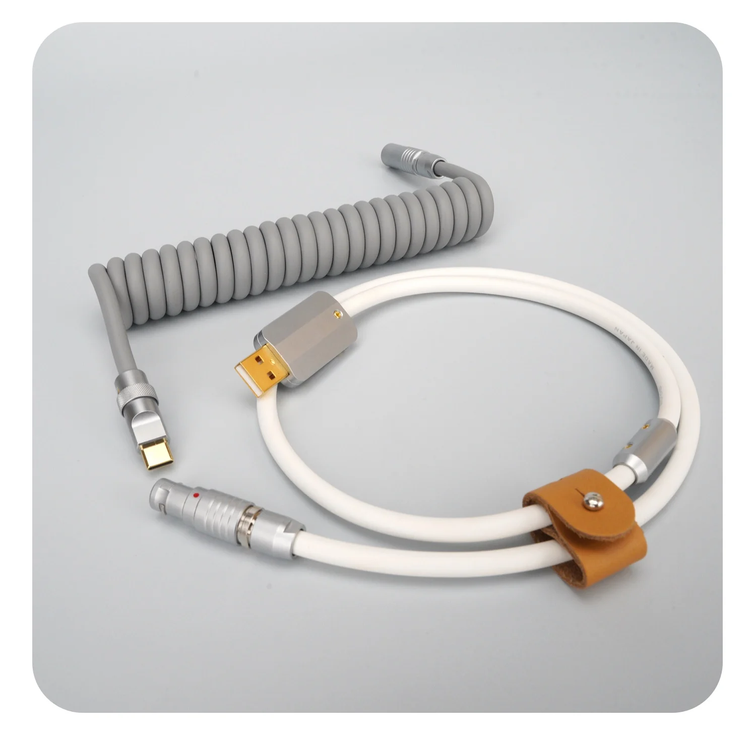 Handmade Rubber Gray for Mechanical Keyboard Customized Keyboard CyberBoard Data Spiral Line Rear Aviation Plug Super Elastic
Handmade Rubber Gray for Mechanical Keyboard Customized Keyboard CyberBoard Data Spiral Line Rear Aviation Plug Super Elastic