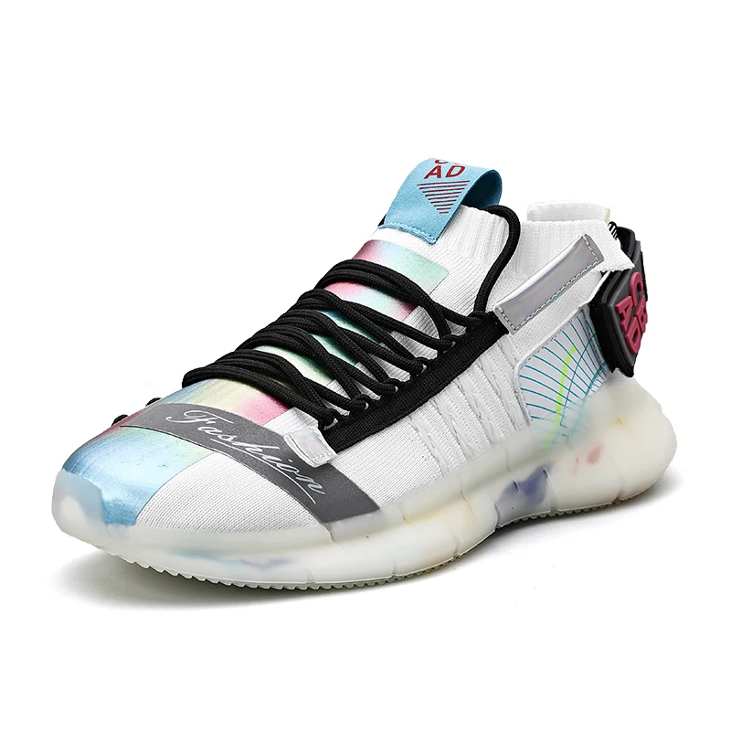 New Fashion Casual Shoes Men Rainbow Bottom Breathable Mesh Sneakers High Quality Comfortable Outdoor Walking Footwear Chaussure
New Fashion Casual Shoes Men Rainbow Bottom Breathable Mesh Sneakers High Quality Comfortable Outdoor Walking Footwear Chaussure