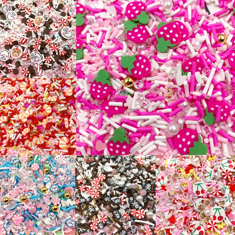 50g Mixed Polymer Clay Fruit Cartoon Anime Slices Sprinkles For Crafs DIY Making Nail Art Decoration Slime Material Accessories
50g Mixed Polymer Clay Fruit Cartoon Anime Slices Sprinkles For Crafs DIY Making Nail Art Decoration Slime Material Accessories