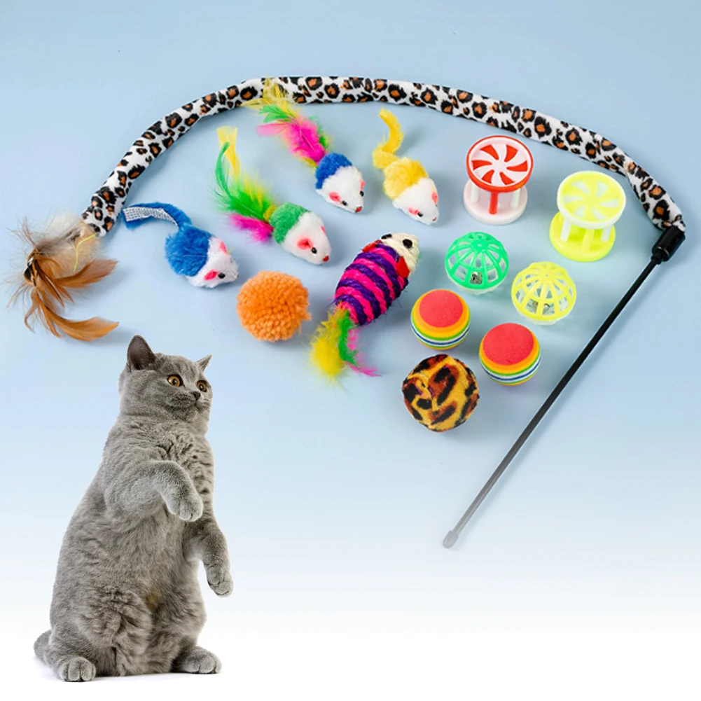 21pcs Set Pet Cat Toy Mouse Shape Ball Shape Kitten Love New Pet Toy Cat Channel Funny Cat Stick Mouse Set Cat Accessories
21pcs Set Pet Cat Toy Mouse Shape Ball Shape Kitten Love New Pet Toy Cat Channel Funny Cat Stick Mouse Set Cat Accessories