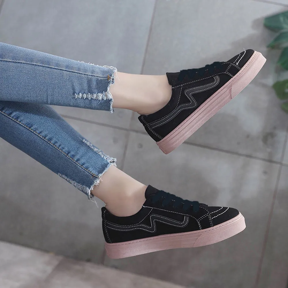 SAGACE Women's Vulcanize Shoes Classic Canvas Shoes Ladies Leisure Solid Lace-Up Round Women Shoes Sneakers Women Shoes 942418
SAGACE Women's Vulcanize Shoes Classic Canvas Shoes Ladies Leisure Solid Lace-Up Round Women Shoes Sneakers Women Shoes 942418