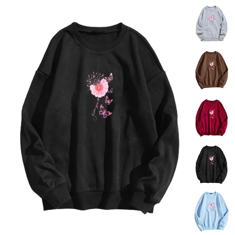 Floral Printed Pullovers Loose Hot Style Women Long Sleeve Baggy Sweatshirt Ladies Casual Pullover Tops Sweet Jumper Sweatshirts
Floral Printed Pullovers Loose Hot Style Women Long Sleeve Baggy Sweatshirt Ladies Casual Pullover Tops Sweet Jumper Sweatshirts