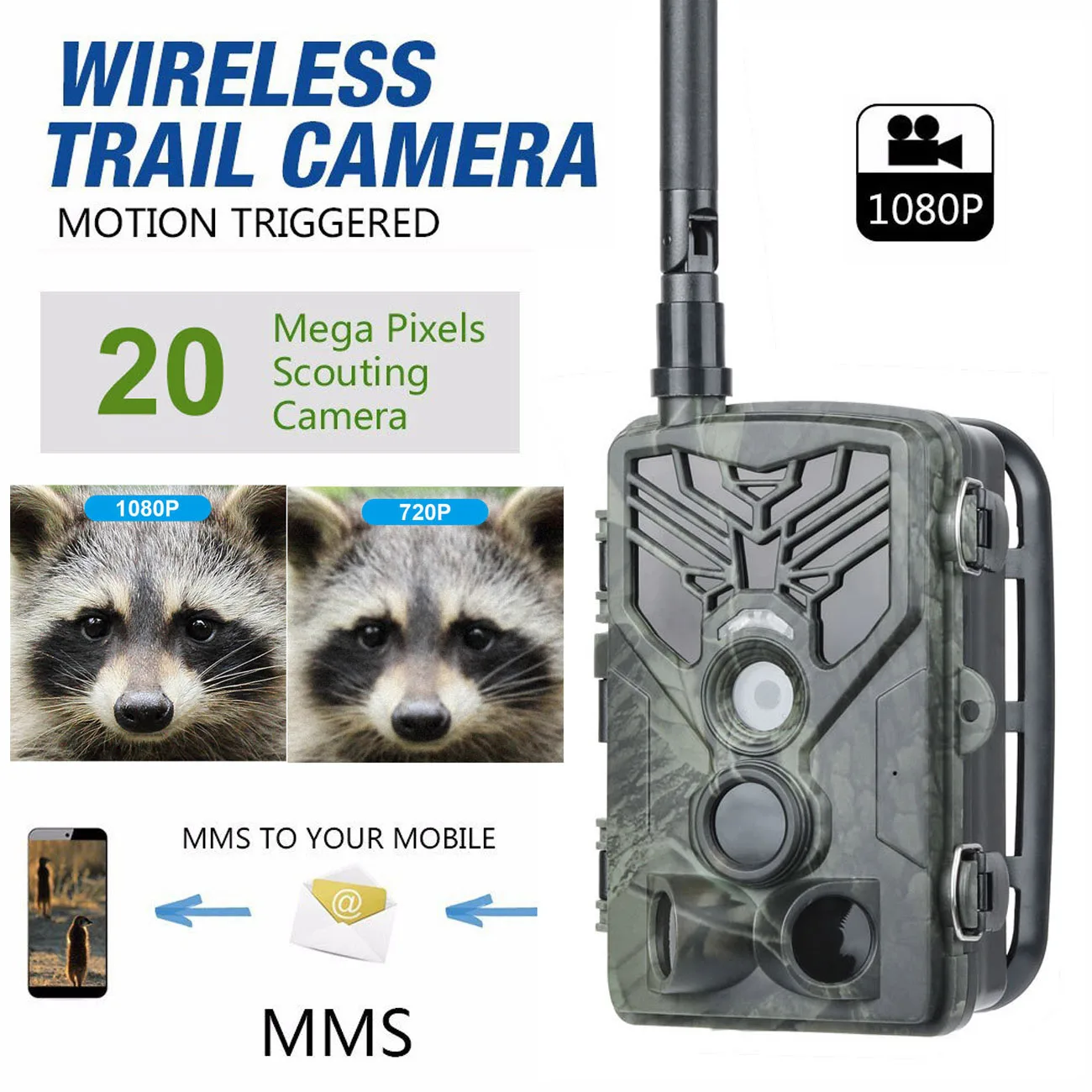 2G Hunting Trail Camera HC-810M 16MP 1080P MMS/SMTP/SMS Wireless Wildlife Camera 0.3s Trigger Trap Night Vision Hunting Cam IP65
2G Hunting Trail Camera HC-810M 16MP 1080P MMS/SMTP/SMS Wireless Wildlife Camera 0.3s Trigger Trap Night Vision Hunting Cam IP65