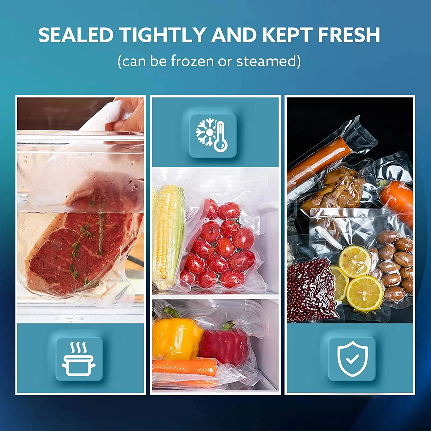 YAJIAO Vacuum Packing Machine Food Sealer Preservation for Sous Vide and Food Storage Dry Moist Modes with 15 pcs Vacuum Bags
YAJIAO Vacuum Packing Machine Food Sealer Preservation for Sous Vide and Food Storage Dry Moist Modes with 15 pcs Vacuum Bags
