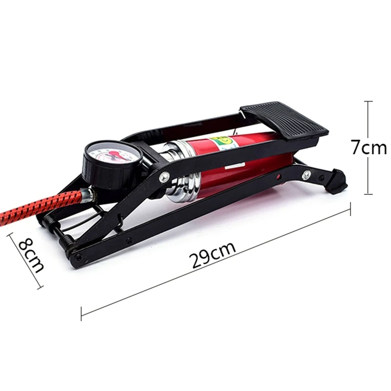 Foot Pump Double Cylinder Single Barrel Tyre Inflator with Pressure Gauge For Bikes Cars Motorcycles Balls
Foot Pump Double Cylinder Single Barrel Tyre Inflator with Pressure Gauge For Bikes Cars Motorcycles Balls