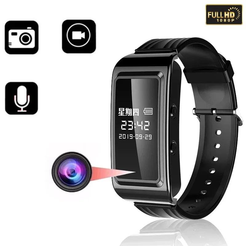 1080P HD Smart Watch Mini Camera Video Recording Bracelet Camera Mini Camera Wristband Portable Wearable Device Bracelet Cam
1080P HD Smart Watch Mini Camera Video Recording Bracelet Camera Mini Camera Wristband Portable Wearable Device Bracelet Cam
