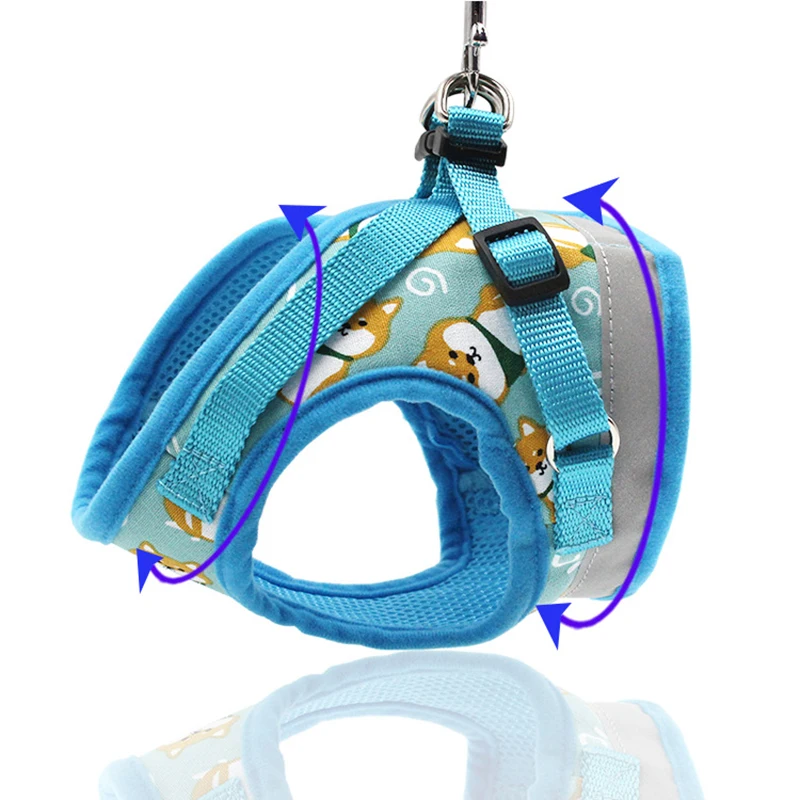 Dog Cat Harness Pet Adjustable Reflective Vest Walking Lead Leash for Puppy Polyester Mesh Harness for Small Medium Dog
Dog Cat Harness Pet Adjustable Reflective Vest Walking Lead Leash for Puppy Polyester Mesh Harness for Small Medium Dog