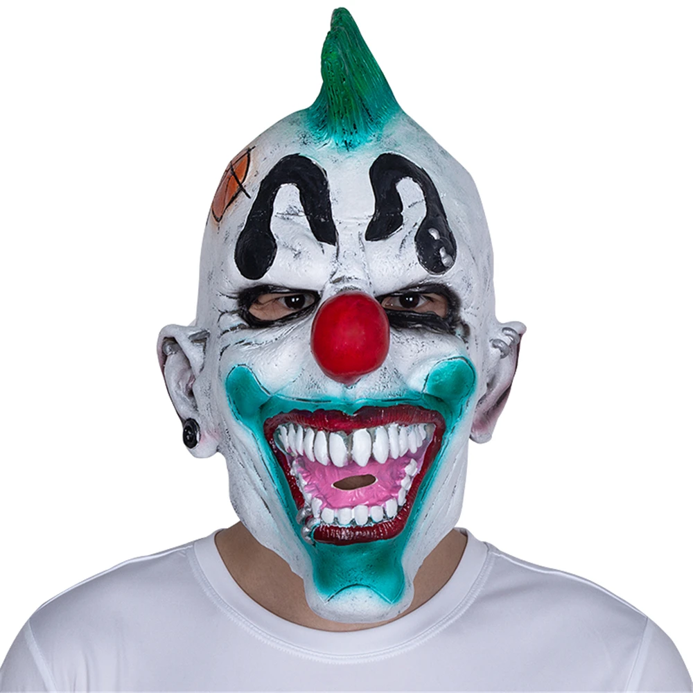 

Панк шутер латексная маска Хэллоуин ужас маскарадный костюм для вечеринки косплей реквизит страшные смешные маски клоуна