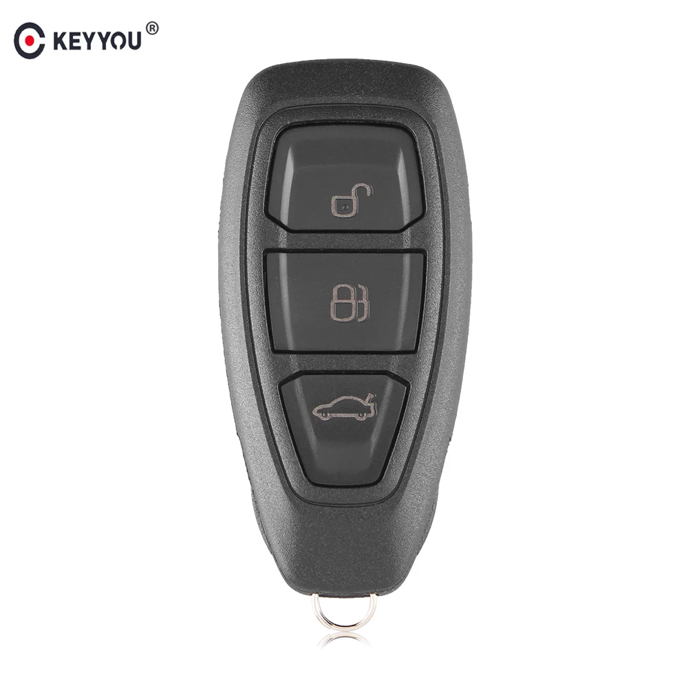 3 кнопочный смарт ключ KEYYOU чехол брелок для Ford Mondeo Winner Kuga Fiesta Focus C Max титановый