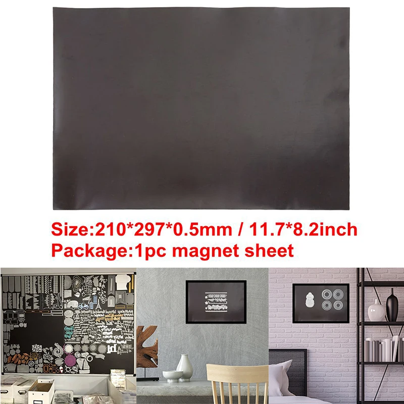 1pc Magnet Sheet Rubber Soft Storage Cards Flexible Plate One Side for Dies Storage Refrigerator Photo 0.5mm Thickness 21*29.7cm
1pc Magnet Sheet Rubber Soft Storage Cards Flexible Plate One Side for Dies Storage Refrigerator Photo 0.5mm Thickness 21*29.7cm