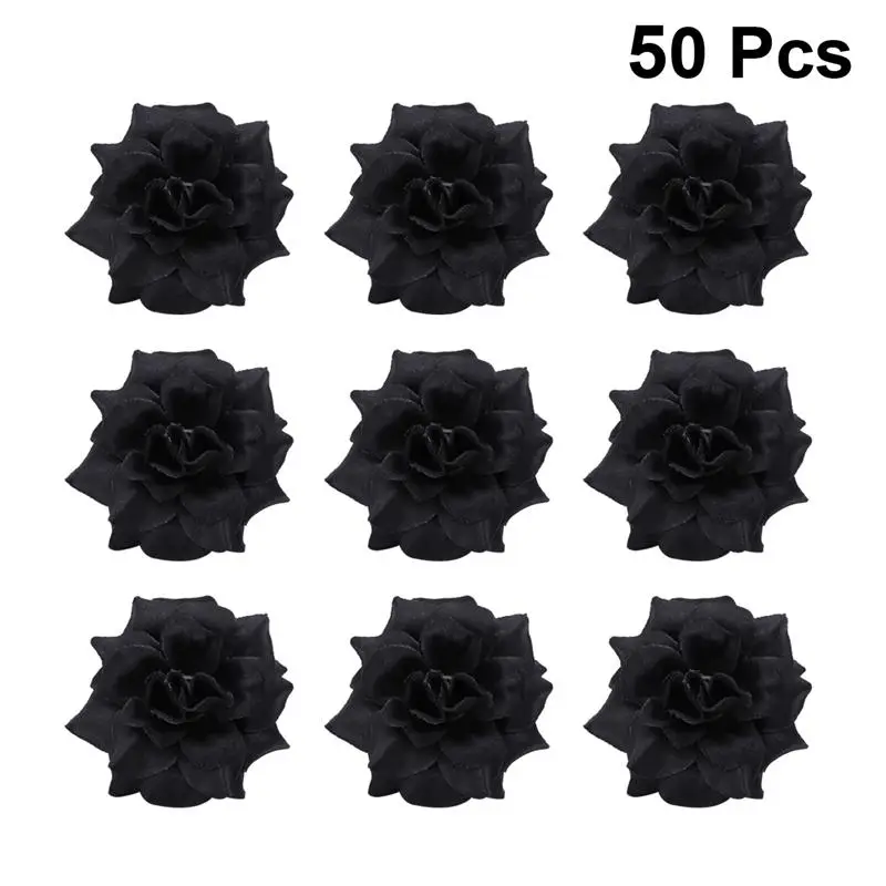 50pcs Silk Flowers Artificial Black Roses Silk Flower Heads DIY Wedding Home Decoration Festive Accessories Party Supplies
50pcs Silk Flowers Artificial Black Roses Silk Flower Heads DIY Wedding Home Decoration Festive Accessories Party Supplies