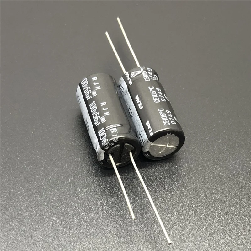5 шт. 56 мкФ 100 в ELNA RJH серии 10x20 мм Супер Низкое сопротивление 100V56uF аудио