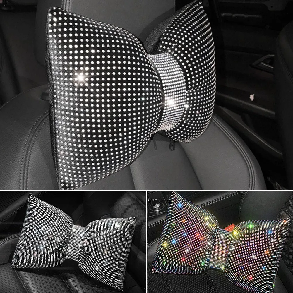 Universal Bling Crystal Diamond Car Seat Head Neck Rest Pillow Cushion HeadRest Pad Interior Accessories Black+Rhinestone
Universal Bling Crystal Diamond Car Seat Head Neck Rest Pillow Cushion HeadRest Pad Interior Accessories Black+Rhinestone