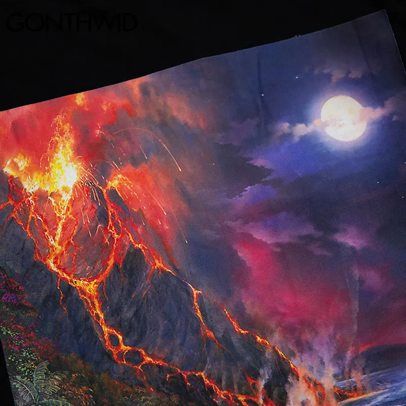 GONTHWID Tshirts Streetwear Harajuku Volcano Eruption Landscape Print Tees Shirts Mens Hip Hop Casual Loose Cotton Tshirts Tops
GONTHWID Tshirts Streetwear Harajuku Volcano Eruption Landscape Print Tees Shirts Mens Hip Hop Casual Loose Cotton Tshirts Tops