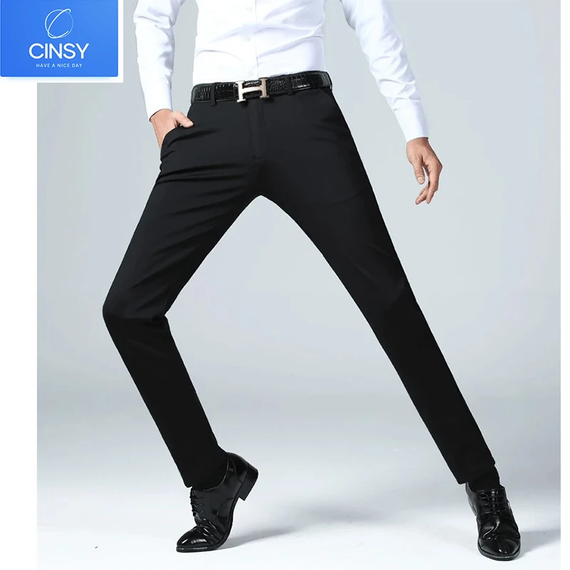CINSY Mens Men's Pants Suit Matching Slim Fit Spandex Trousers For Men Classic Casual Mens Business Black Men Clothing Formal
CINSY Mens Men's Pants Suit Matching Slim Fit Spandex Trousers For Men Classic Casual Mens Business Black Men Clothing Formal