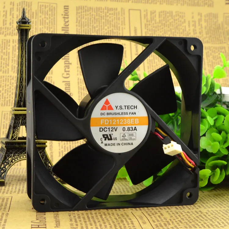 New original FD121238EB 12038 12V 0.83A 12CM double ball fan 
New original FD121238EB 12038 12V 0.83A 12CM double ball fan