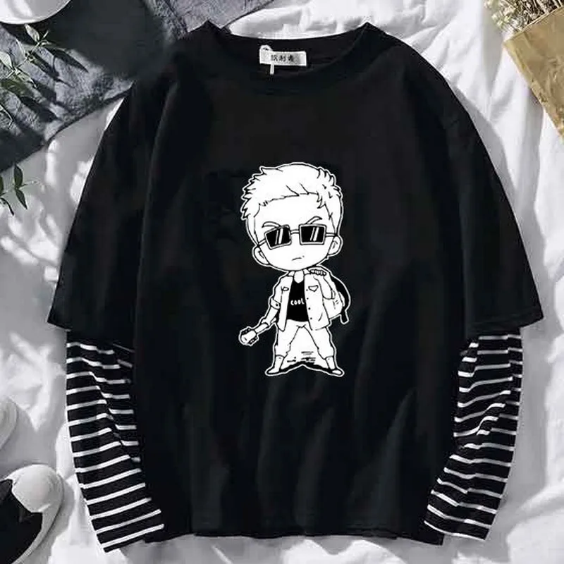 stripe fake two-piece t shirt women clothing long sleeve clothes streetwear patchwork loose tops 2020 new Korean couple tshirt
stripe fake two-piece t shirt women clothing long sleeve clothes streetwear patchwork loose tops 2020 new Korean couple tshirt