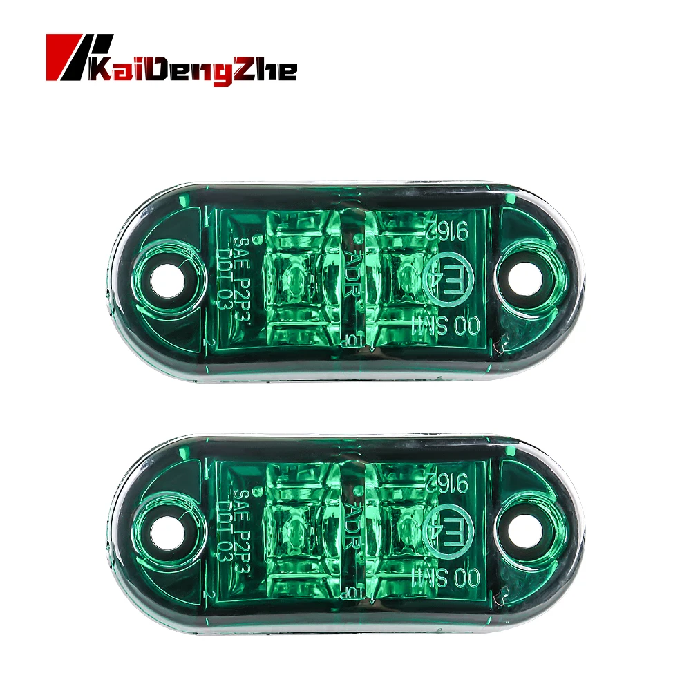 2Pcs 12V / 24V LED Side Marker Lights Car External Lights Warning Tail Light Auto Trailer Truck Lorry Lamps Waterproof Green
2Pcs 12V / 24V LED Side Marker Lights Car External Lights Warning Tail Light Auto Trailer Truck Lorry Lamps Waterproof Green