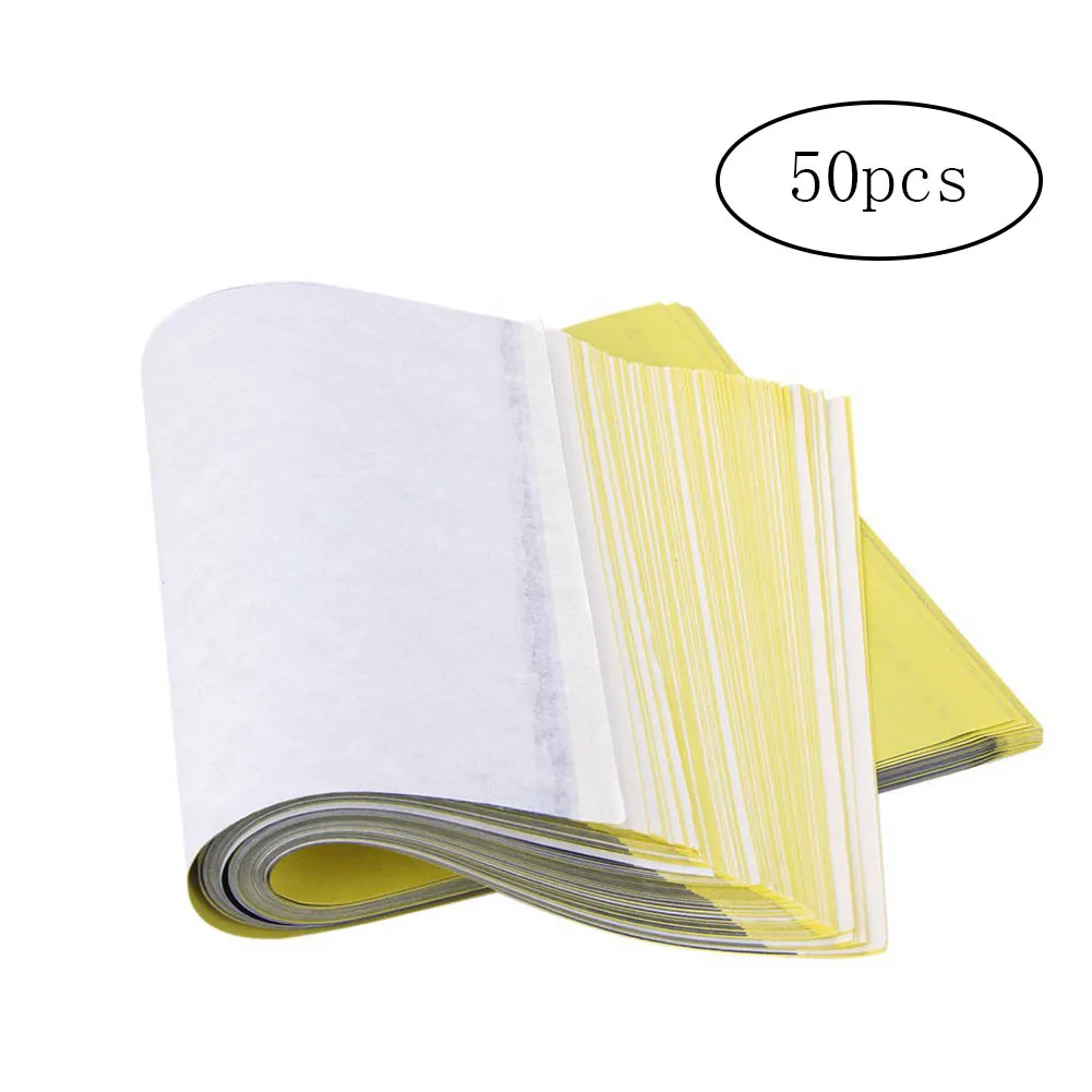 50Sheets Tattoo Transfer Paper A4 Tattoo Stencil Thermal Stencil Paper Reusable Tattoo Supplies For Tattoo Shops And Artists
50Sheets Tattoo Transfer Paper A4 Tattoo Stencil Thermal Stencil Paper Reusable Tattoo Supplies For Tattoo Shops And Artists