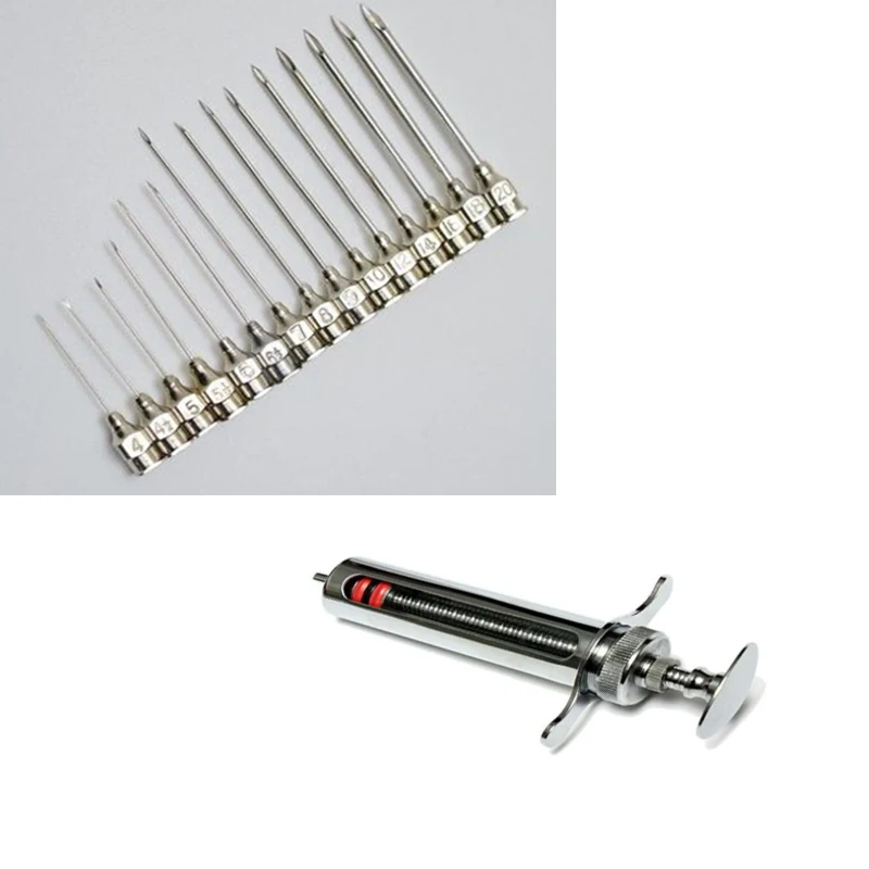 10ml -100ML Steel Syringe Veterinary Syringe10pcs stainless steel veterinary syringe needle pet animal animal husbandry supplies
10ml -100ML Steel Syringe Veterinary Syringe10pcs stainless steel veterinary syringe needle pet animal animal husbandry supplies