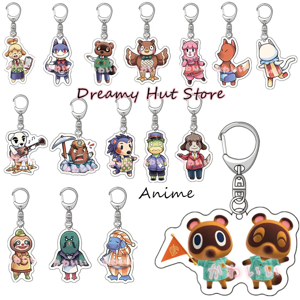 New Anime Keychain Animal Crossing Acrylic Double Sided Cute NPC Civet Cats Animal Keyring Wholesale Boys And Girls Keychains
New Anime Keychain Animal Crossing Acrylic Double Sided Cute NPC Civet Cats Animal Keyring Wholesale Boys And Girls Keychains