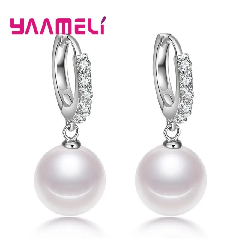 Korean Style Ball Round White Pearl Pendant Earrings for Women Girls 925 Sterling Silver Wedding Engagement Jewelry Gift
Korean Style Ball Round White Pearl Pendant Earrings for Women Girls 925 Sterling Silver Wedding Engagement Jewelry Gift