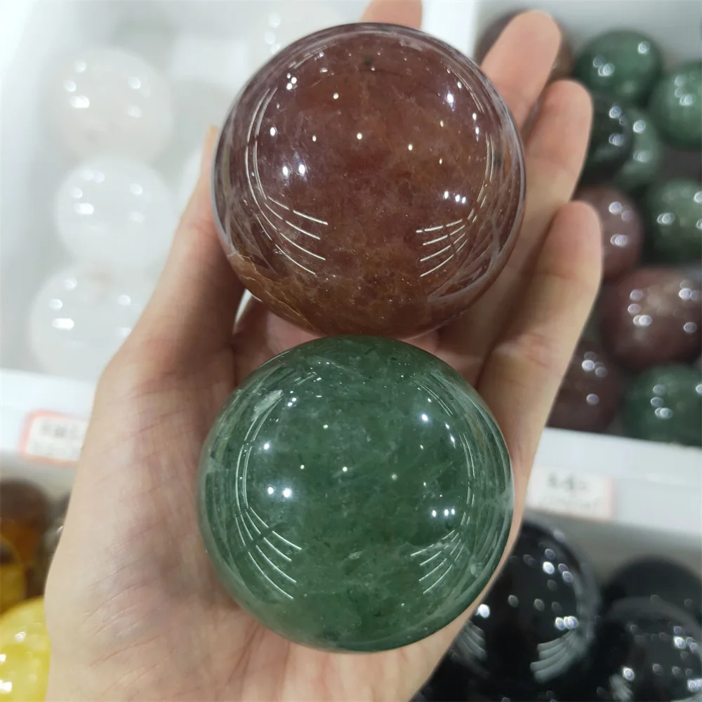 1pc 5-6cm Natural Green and red Strawberry crystal Gem Stones Round Ball Crystal healing crystal ball,home decoration,Reiki
1pc 5-6cm Natural Green and red Strawberry crystal Gem Stones Round Ball Crystal healing crystal ball,home decoration,Reiki