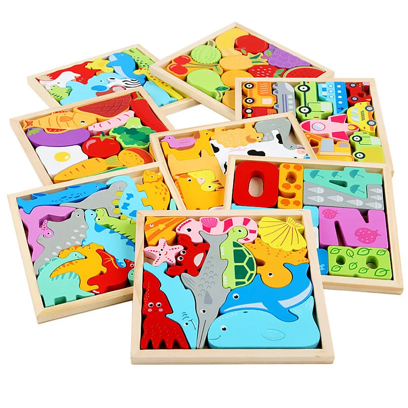 Montessori Early Education Cartoon Animal Three-dimensional Puzzle Children's Puzzle Cognitive Building Block Toys
Montessori Early Education Cartoon Animal Three-dimensional Puzzle Children's Puzzle Cognitive Building Block Toys