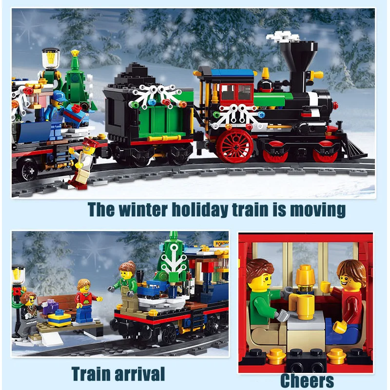 Technic Blocks Electric Train Model Building Blocks RC Christmas Station Bricks Idear Constructor Model Kit Toys For Children
Technic Blocks Electric Train Model Building Blocks RC Christmas Station Bricks Idear Constructor Model Kit Toys For Children