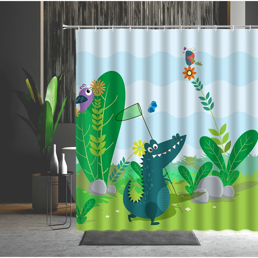 Cartoons Shower Curtains Child Lovely Alpaca Animal Crocodile Creativity Waterproof Bathroom Decoration With Hook Bath Curtains
Cartoons Shower Curtains Child Lovely Alpaca Animal Crocodile Creativity Waterproof Bathroom Decoration With Hook Bath Curtains