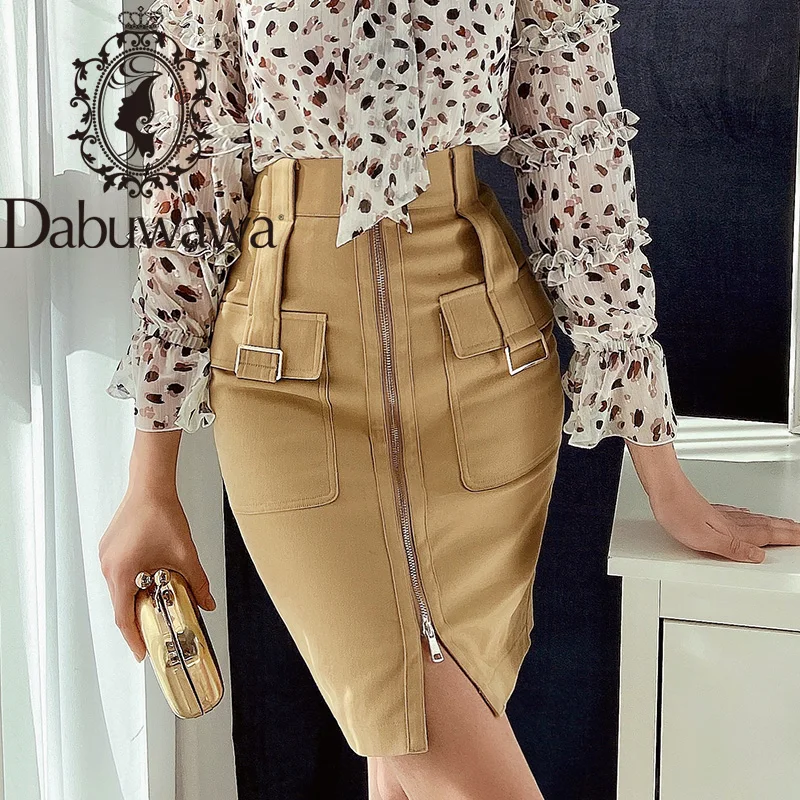 Dabuwawa Women Skirt Vintage Zipper Pocket Front Female Short Pencil Skirts Office Ladies Mini Skirts Spring Autumn DO1ASK004
Dabuwawa Women Skirt Vintage Zipper Pocket Front Female Short Pencil Skirts Office Ladies Mini Skirts Spring Autumn DO1ASK004