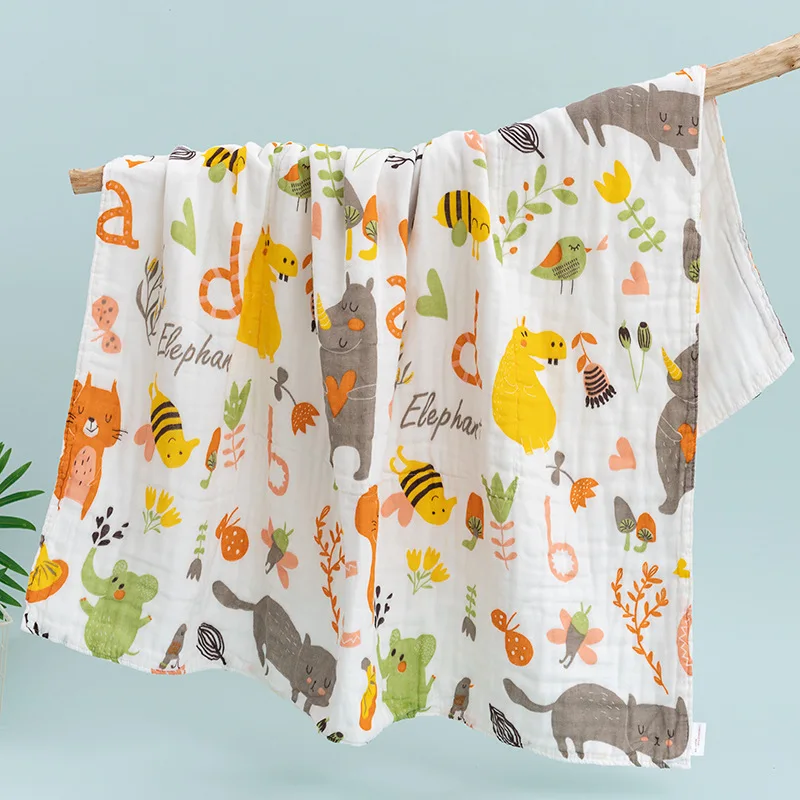 Muslin 100% Cotton Baby Blanket Soft Newborn Blankets 6 Layers Bath Gauze Infant Swaddle Wrap Sleepsack Stroller Cover 90x90 cm
Muslin 100% Cotton Baby Blanket Soft Newborn Blankets 6 Layers Bath Gauze Infant Swaddle Wrap Sleepsack Stroller Cover 90x90 cm