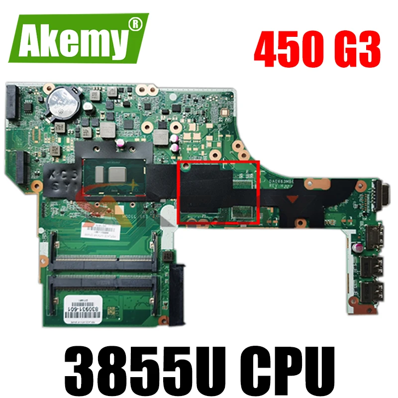Материнская плата AKemy для ноутбука HP Probook 450 G3 470 G3 Core 3855U, материнская плата DA0X63MB6H1 SR2EV
Материнская плата AKemy для ноутбука HP Probook 450 G3 470 G3 Core 3855U, материнская плата DA0X63MB6H1 SR2EV