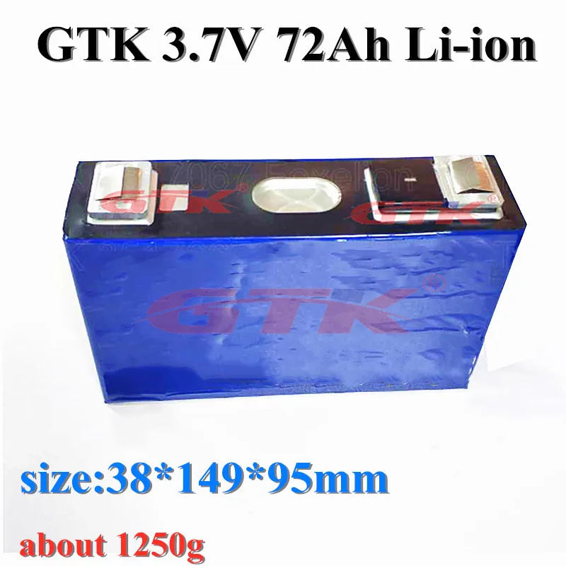 GTK high capacity 3.7v 72Ah lithium battery for ebike tricycle battery, scooter battey and pack DIY+ free shipping
GTK high capacity 3.7v 72Ah lithium battery for ebike tricycle battery, scooter battey and pack DIY+ free shipping