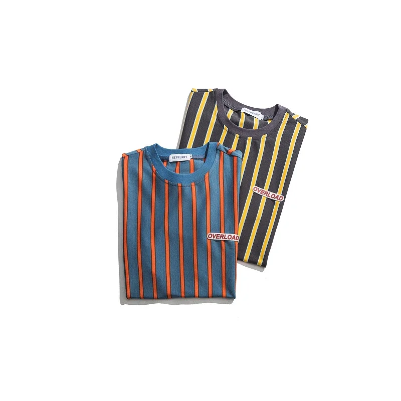 LOVZON Vertical Stripe Oversized Men's Tshirts Cotton Short Sleeve Summer New Korean Style Loose T-shirt Male Tee
LOVZON Vertical Stripe Oversized Men's Tshirts Cotton Short Sleeve Summer New Korean Style Loose T-shirt Male Tee