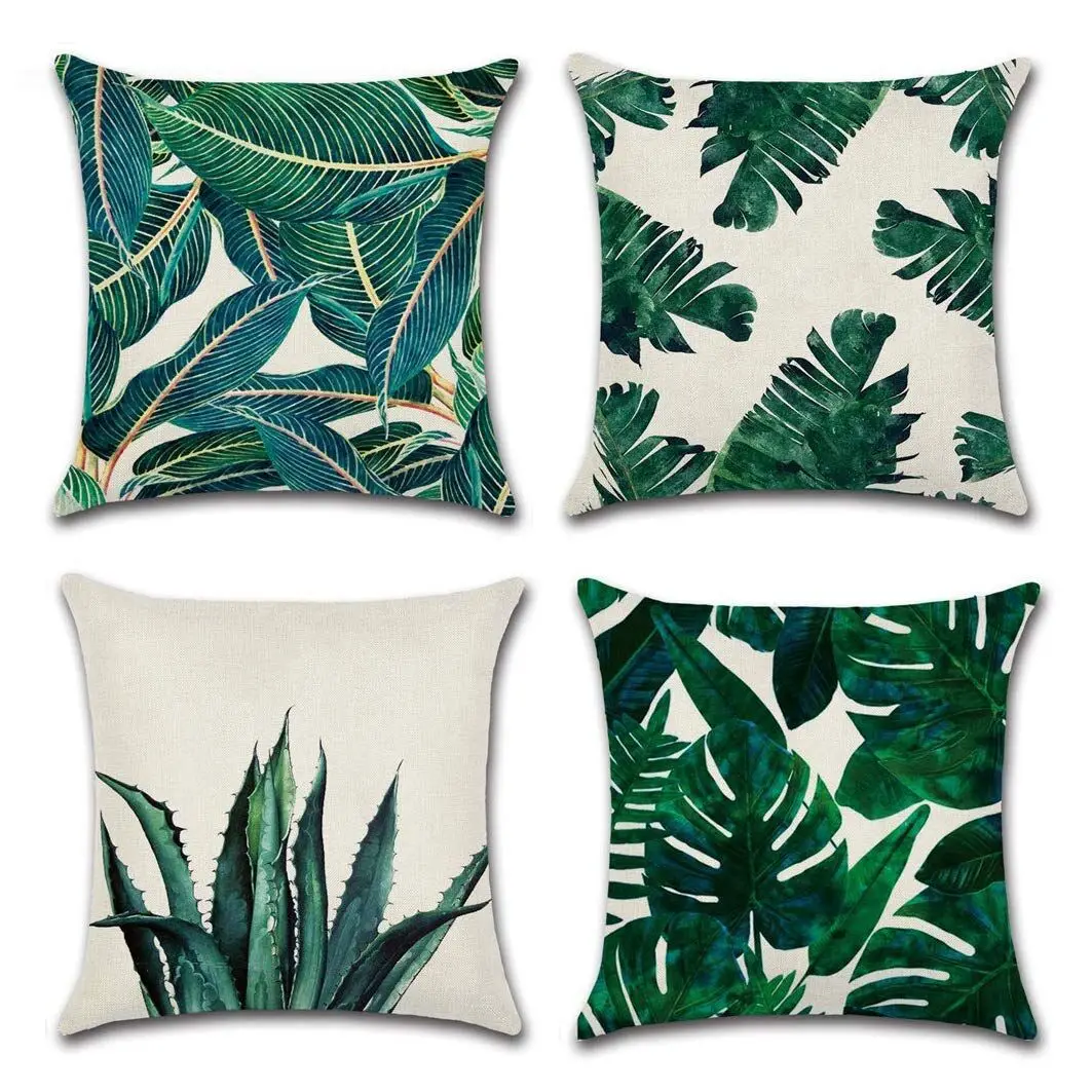 Yama tropical plant palm leaf linen pillow cover home sofa cushion cushion cover45*45cm
Yama tropical plant palm leaf linen pillow cover home sofa cushion cushion cover45*45cm