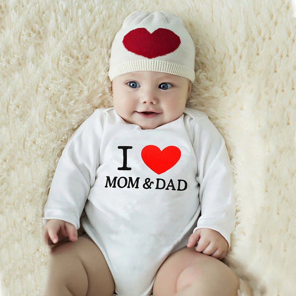 I Love Mom and Dad Funny Newborn Baby Cotton Romper Infant Bebe Boy Girl Short Sleeve Jumpsuit
I Love Mom and Dad Funny Newborn Baby Cotton Romper Infant Bebe Boy Girl Short Sleeve Jumpsuit