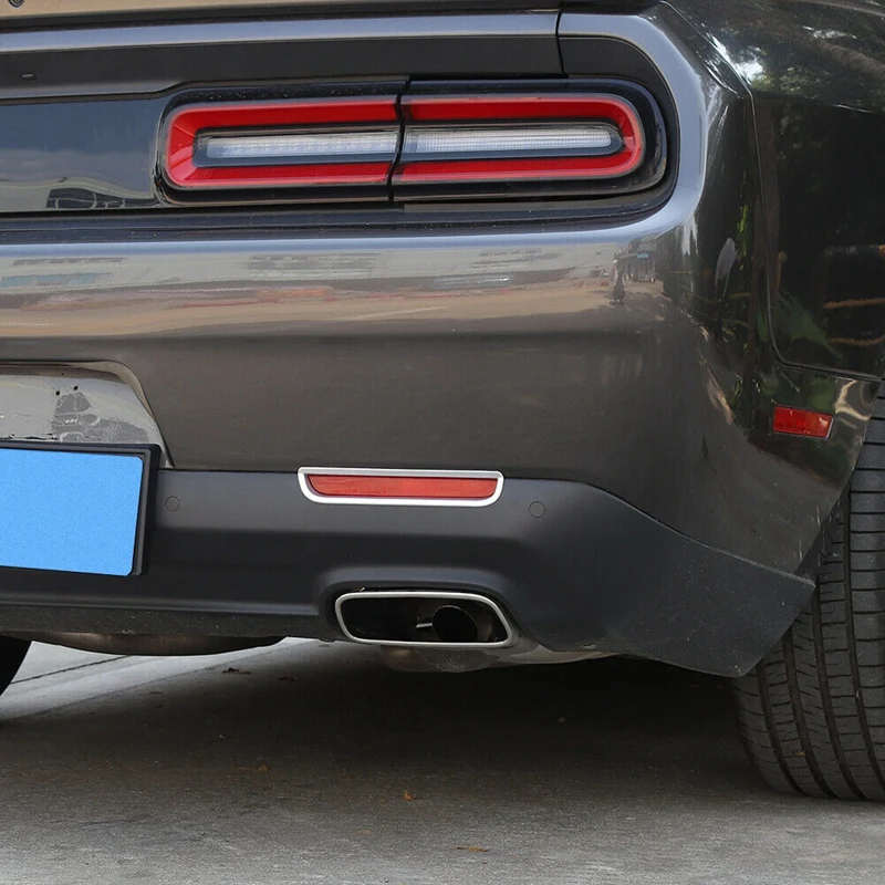 Fit for Dodge Challenger 2015+ Car Rear Fog Light Lamp Frame Stickers Exterior Car Molding Accessory 
Fit for Dodge Challenger 2015+ Car Rear Fog Light Lamp Frame Stickers Exterior Car Molding Accessory
