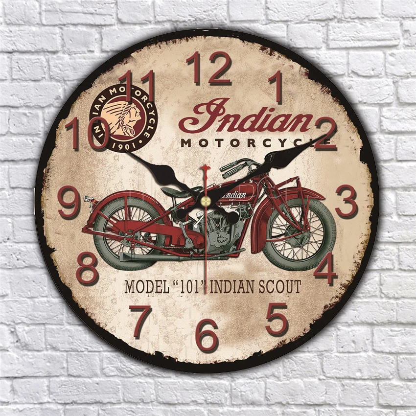 Garage Wall Clocks Modern Red Indian Motorcycle Clocks,Tire Rim Clock Vintage Large Silent Decorative Wall Clocks Watches
Garage Wall Clocks Modern Red Indian Motorcycle Clocks,Tire Rim Clock Vintage Large Silent Decorative Wall Clocks Watches