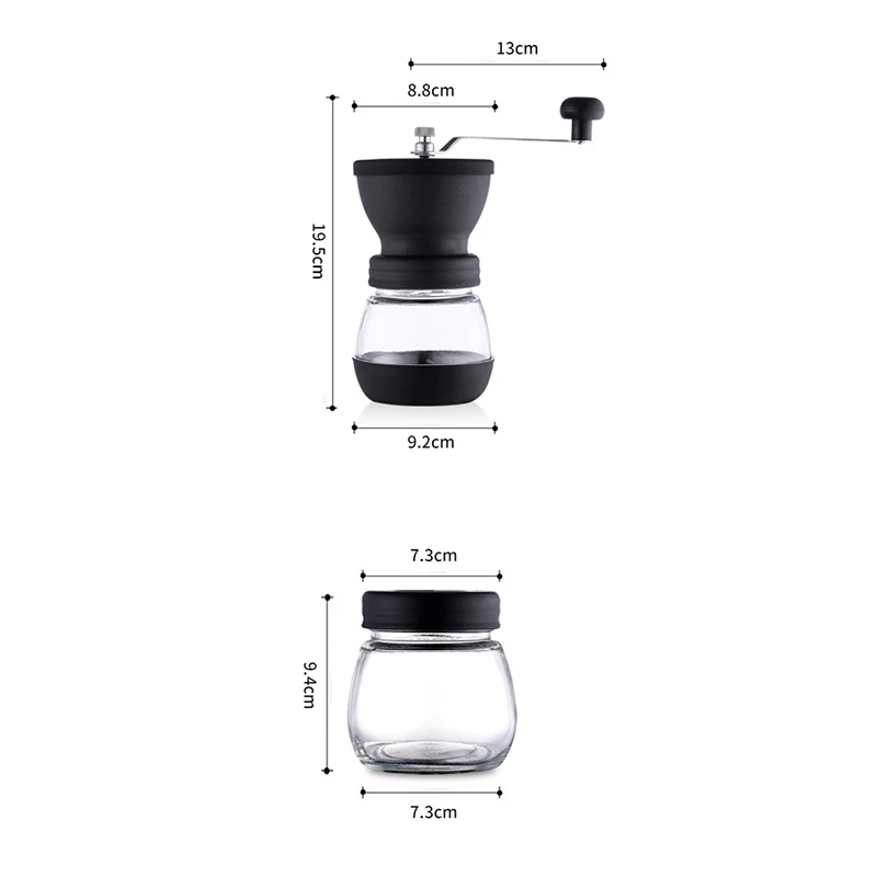 Manual Coffee Mill Ceramic Burr Coffee Bean Grinder With Fortified Glass Storage Jar Cafe Bean Mill Coffee Maker Coffee Tools
Manual Coffee Mill Ceramic Burr Coffee Bean Grinder With Fortified Glass Storage Jar Cafe Bean Mill Coffee Maker Coffee Tools