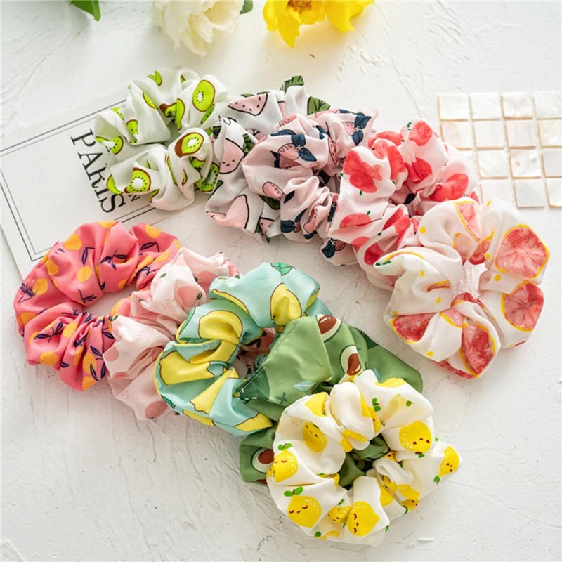 Summer New Print Fruit Elastic Scrunchie Hairband 1PC Rubber Band Avocado Hair Bands Ponytail for Girls Hair Accessories
Summer New Print Fruit Elastic Scrunchie Hairband 1PC Rubber Band Avocado Hair Bands Ponytail for Girls Hair Accessories
